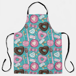 BROWN PINK GREEN VALENTIJNSDAG LOLLIPOPS SCHORT