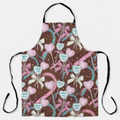 BROWN PINK GREEN VALENTIJNSDAG LOLLIPOPS SCHORT (Voorkant)