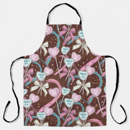 BROWN PINK GREEN VALENTIJNSDAG LOLLIPOPS SCHORT
