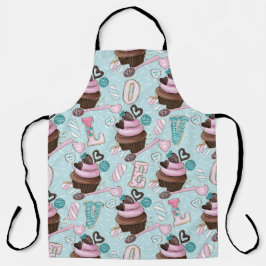 BROWN PINK GREEN VALENTIJNSDAG LOLLIPOPS SCHORT