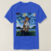 Brown Pitbull Night T-shirt (Design voorkant)