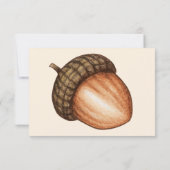 Brown Plaid Acorn Ouder Tips Activiteit Kaarten (Achterkant)