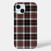 Brown Plaid Case-Mate iPhone Case (Achterkant)