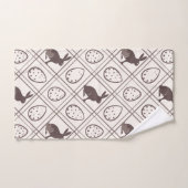 Brown Plaid Easter Bad Handdoek (Handdoek)