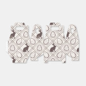 Brown Plaid Easter Bedankdoosjes (Uitgevouwen)