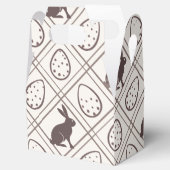 Brown Plaid Easter Bedankdoosjes (Geopend)