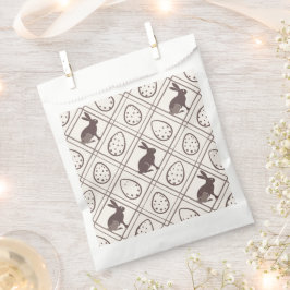 Brown Plaid Easter Bedankzakje