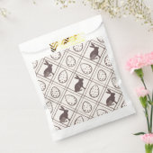 Brown Plaid Easter Bedankzakje (Gezegeld)