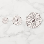 Brown Plaid Easter Confetti (Achterkanten)