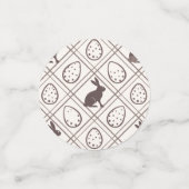 Brown Plaid Easter Confetti (Kleine voorkant)