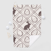 Brown Plaid Easter Golfhanddoek (Insitu)