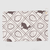 Brown Plaid Easter Golfhanddoek (Horizontaal)