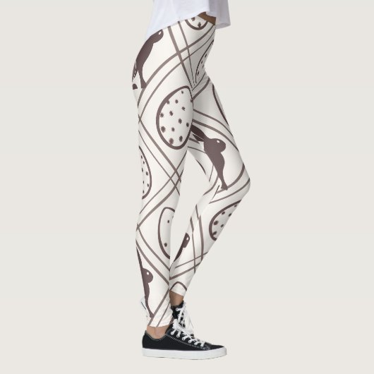 Brown Plaid Easter Leggings (Rechts)