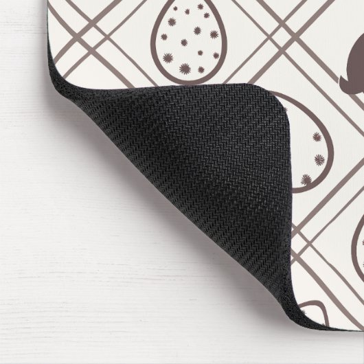 Brown Plaid Easter Muismat (Hoek)