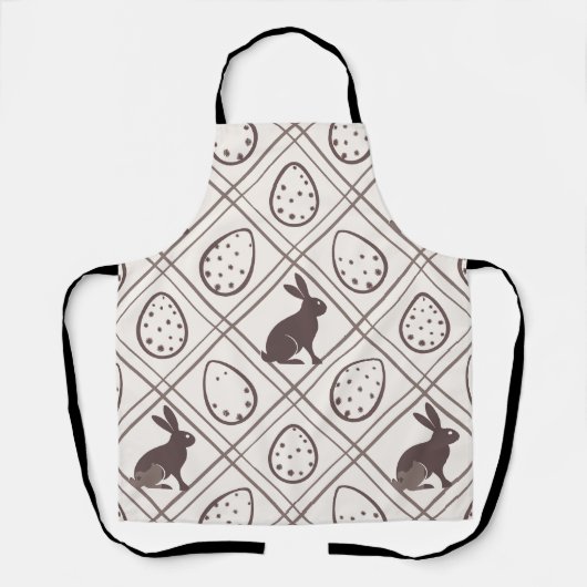 Brown Plaid Easter Schort (Voorkant)