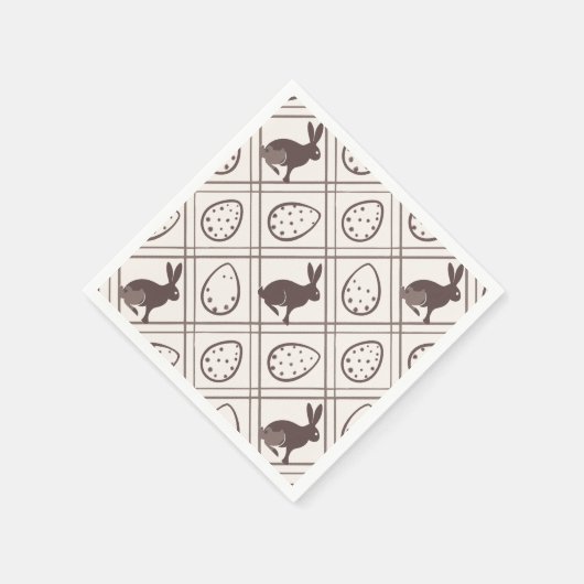 Brown Plaid Easter Servet (Hoek)