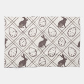 Brown Plaid Easter Theedoek (Horizontaal)