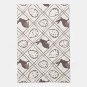 Brown Plaid Easter Theedoek (Verticaal)