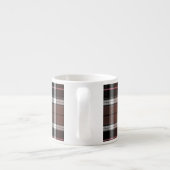 Brown Plaid Espresso Kop (Achterkant)
