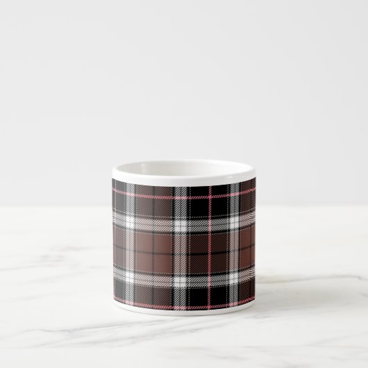 Brown Plaid Espresso Kop (Voorkant)