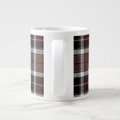 Brown Plaid Grote Koffiekop (Achterkant)