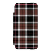 Brown Plaid Incipio iPhone Portemonnee Hoesje (Voorkant Agenda)