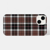 Brown Plaid iPhone Hoesje (Achterkant horizontaal)