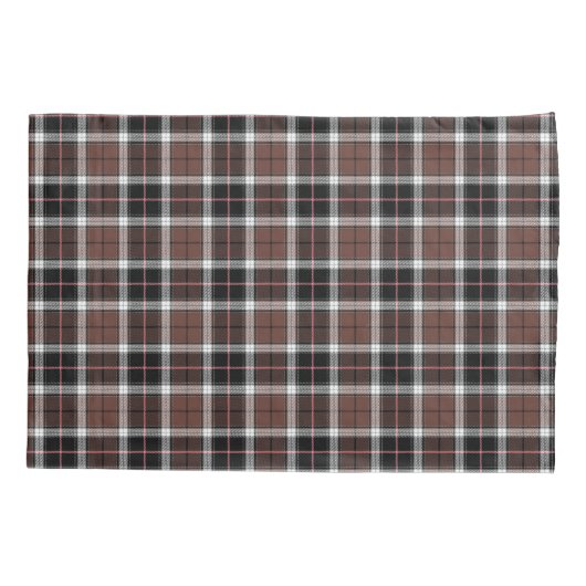 Brown Plaid Kussensloop (Achterkant)