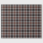 Brown Plaid Wrapping Paper Cadeaupapier (Vlak)