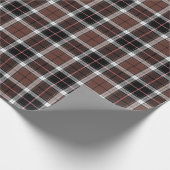 Brown Plaid Wrapping Paper Cadeaupapier (Hoek)