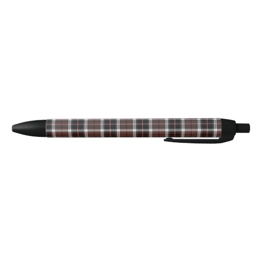 Brown Plaid Zwarte Inkt Pen (Bodem)