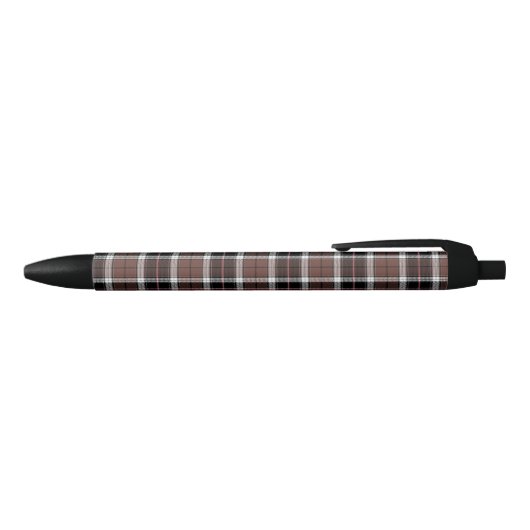 Brown Plaid Zwarte Inkt Pen (Bovenkant)