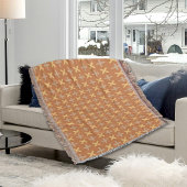 Brown Plus Pattern Throw Blanket Deken