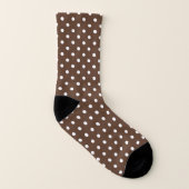 Brown Polka Dot Sokken (Rechts - buiten)