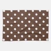 Brown Polka Dot Theedoek (Horizontaal)