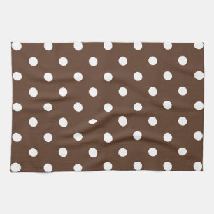 Brown Polka Dot Theedoek