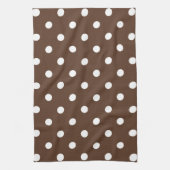 Brown Polka Dot Theedoek (Verticaal)