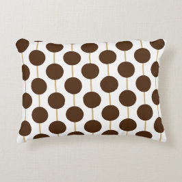Brown Polka Dots Accent Kussen
