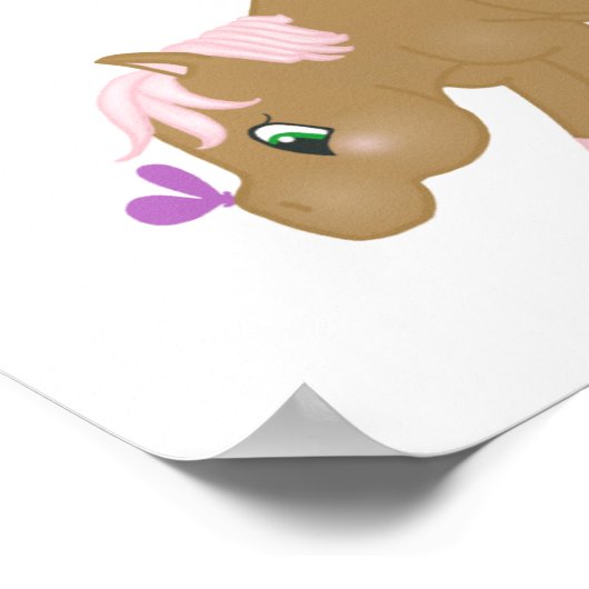 Brown Pony Print (Hoek)