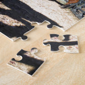 Brown pony turquoise Sky Legpuzzel (Zijkant)