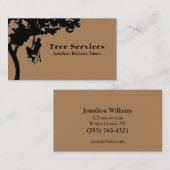 Brown Professional Tree Trimming Service Visitekaartje (Voorkant / Achterkant)