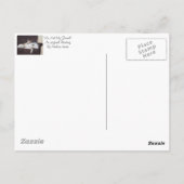 brown puppy white american bulldog realist art briefkaart (Achterkant)