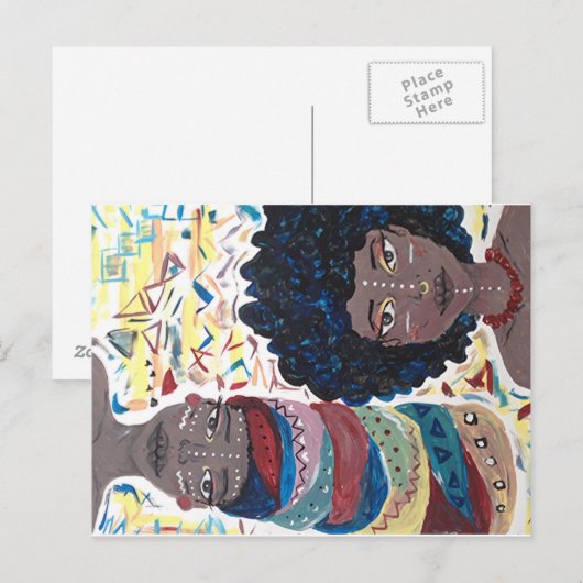 Brown Queens Briefkaart (Voorkant / Achterkant)