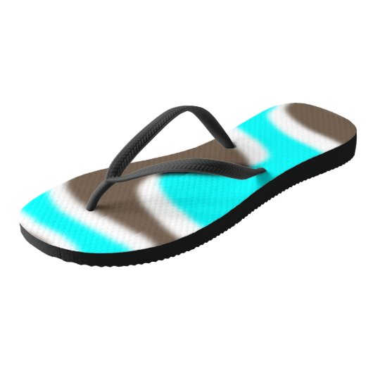 Brown Rain Drop Teenslippers (Schuin)