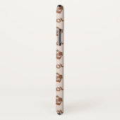 Brown real estate business pattern Case-Mate iPhone case (Achterkant / rechts)