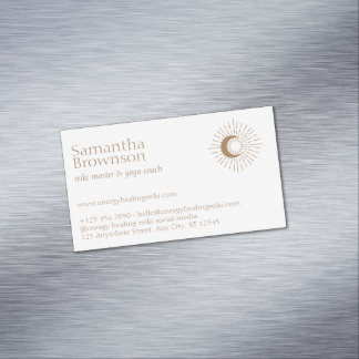 Brown Reiki Master Magnetisch Visitekaartje