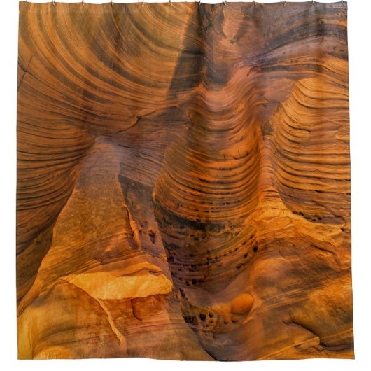 Brown rock formation douchegordijn (Voorkant)