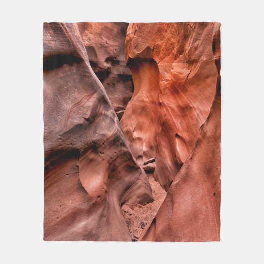 Brown rock formations fleece deken (Voorkant)