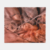 Brown rock formations fleece deken (Voorkant (Horizontaal))