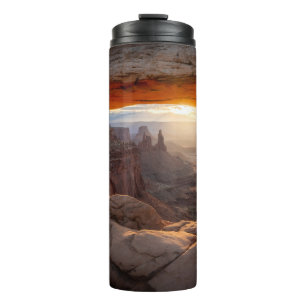 BROWN ROCKY MOUNTAIN TIJDENS SUNSET THERMOSBEKER